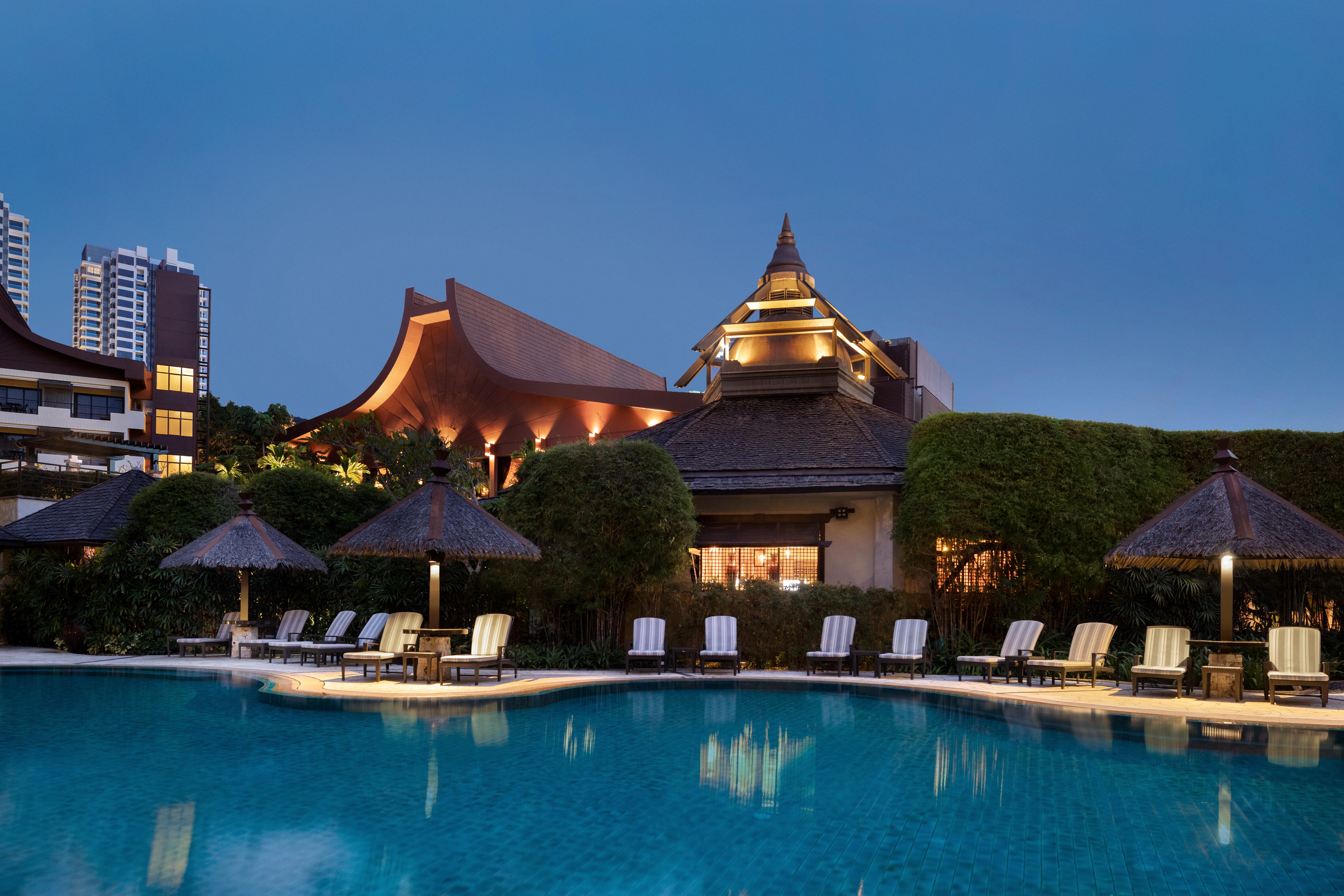 Shangri-La Rasa Sayang, Penang Batu Feringgi Εξωτερικό φωτογραφία The swimming pool at the hotel